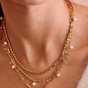Sezane Charlottes Necklace Pearl Brand New